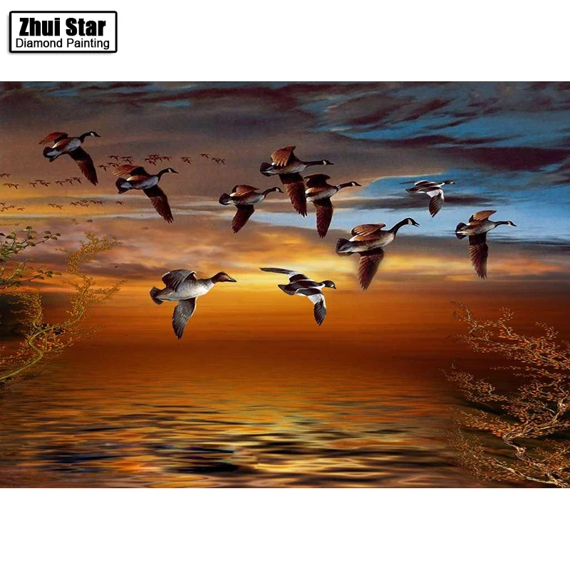 New 5D DIY Diamond Painting Geese flying south Animals Full Diamond Embroidery Cross Stitch Rhinestone Mosaic Painting Gift
New 5D DIY Diamond Painting Geese flying south Animals Full Diamond Embroidery Cross Stitch Rhinestone Mosaic Painting Gift