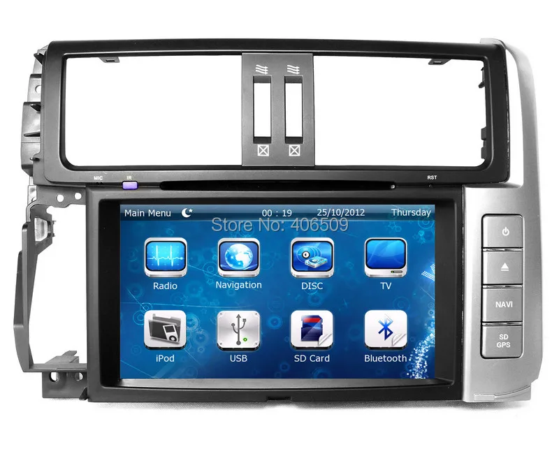 8 "Автомобильный dvd плеер для Toyota Prado 150 серии TX TXL 2010 2011 2012 2013 с gps навигацией Радио