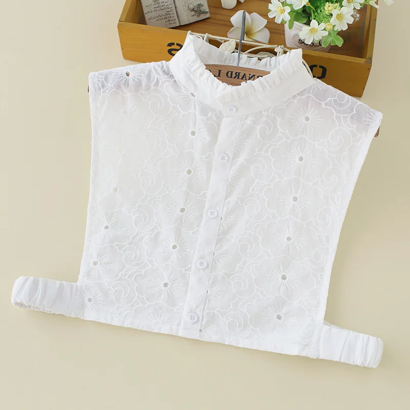 Fake Jacquard Collar Ear Stand Collar Cotton Lace White Shirt Women Detachable Collars
Fake Jacquard Collar Ear Stand Collar Cotton Lace White Shirt Women Detachable Collars