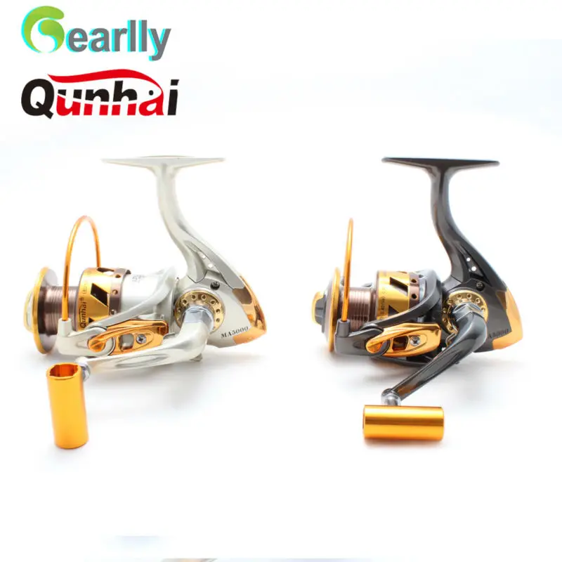 New arrival Gearlly Brand Qunhai left/right interchangeable fishing reel MA2000-7000 series 5.1:1 11+1BB spinning reel pesca
New arrival Gearlly Brand Qunhai left/right interchangeable fishing reel MA2000-7000 series 5.1:1 11+1BB spinning reel pesca
