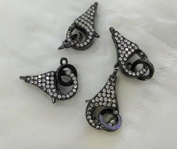 6sets Micro Pave stone Enhancer Clasp 18-25mm,Large CZ Clasp,Pave Lobster Clasp,Lobster Closure gunmetal rose gold silver Charm
6sets Micro Pave stone Enhancer Clasp 18-25mm,Large CZ Clasp,Pave Lobster Clasp,Lobster Closure gunmetal rose gold silver Charm