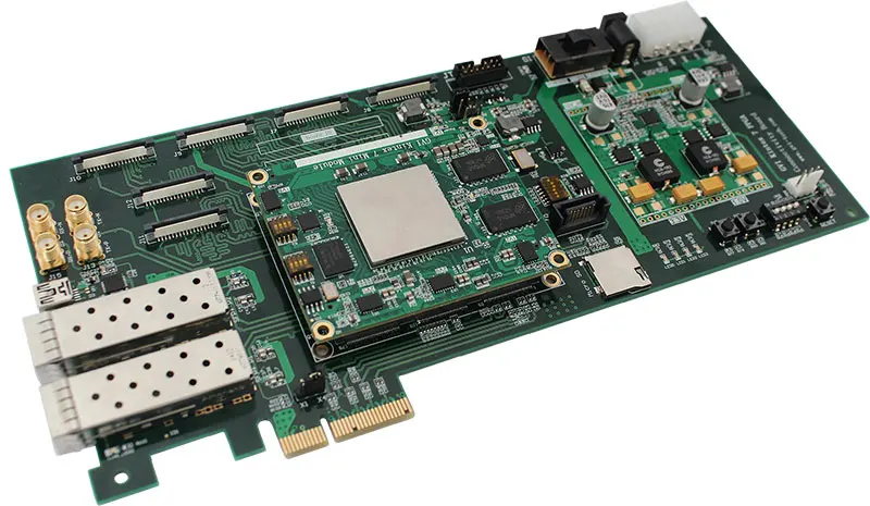 For Kintex-7 high-speed, Xilinx development board, XC7K325T, Sata, PCIe, 10G Ethernet
For Kintex-7 high-speed, Xilinx development board, XC7K325T, Sata, PCIe, 10G Ethernet