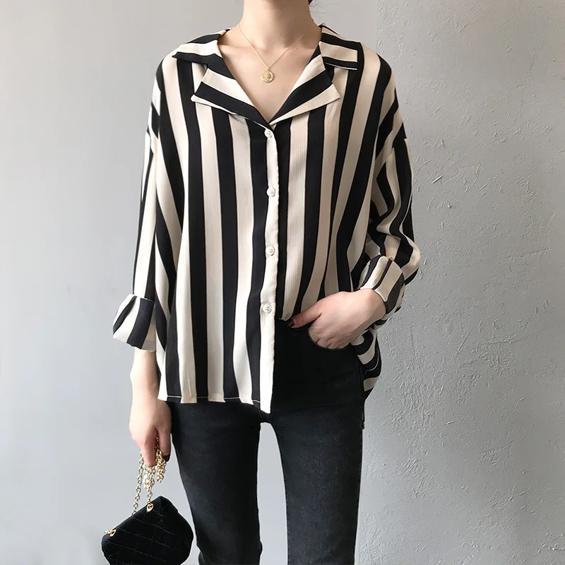 DASSWEI 2019 Autumn Women Striped Loose Blouse Long Sleeve Casual Womens Tops And Blouses female Korean Fashion shirts Blusas
DASSWEI 2019 Autumn Women Striped Loose Blouse Long Sleeve Casual Womens Tops And Blouses female Korean Fashion shirts Blusas
