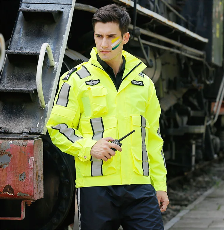 New High visibility Outdoor Jacket Polyester Waterproof safety reflective jacket rain coat rain jacket free shipping
New High visibility Outdoor Jacket Polyester Waterproof safety reflective jacket rain coat rain jacket free shipping