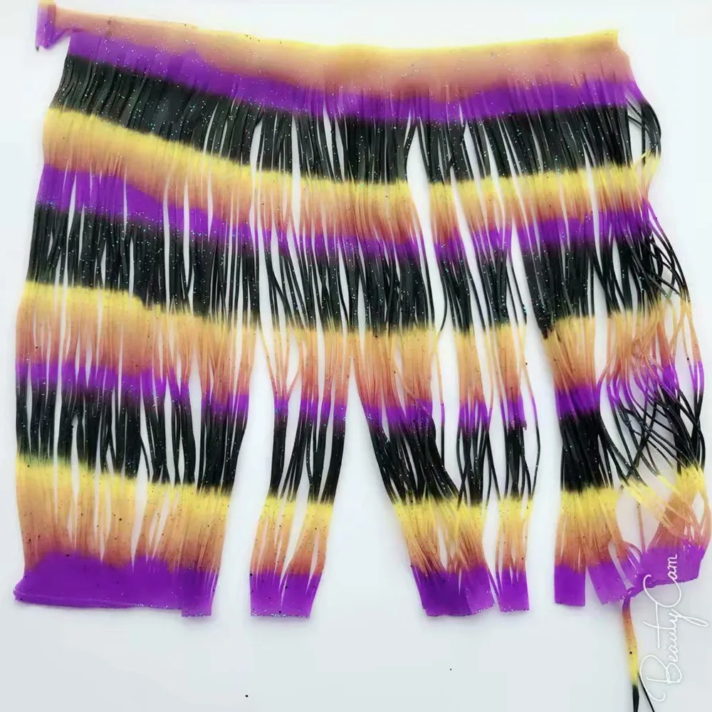 Fishing Lure Silicone Skirt Layers,Silicone Skirt Material for Tackle Craft, DIY Spinner, Rubber Jigs, Buzzbait--224
Fishing Lure Silicone Skirt Layers,Silicone Skirt Material for Tackle Craft, DIY Spinner, Rubber Jigs, Buzzbait--224
