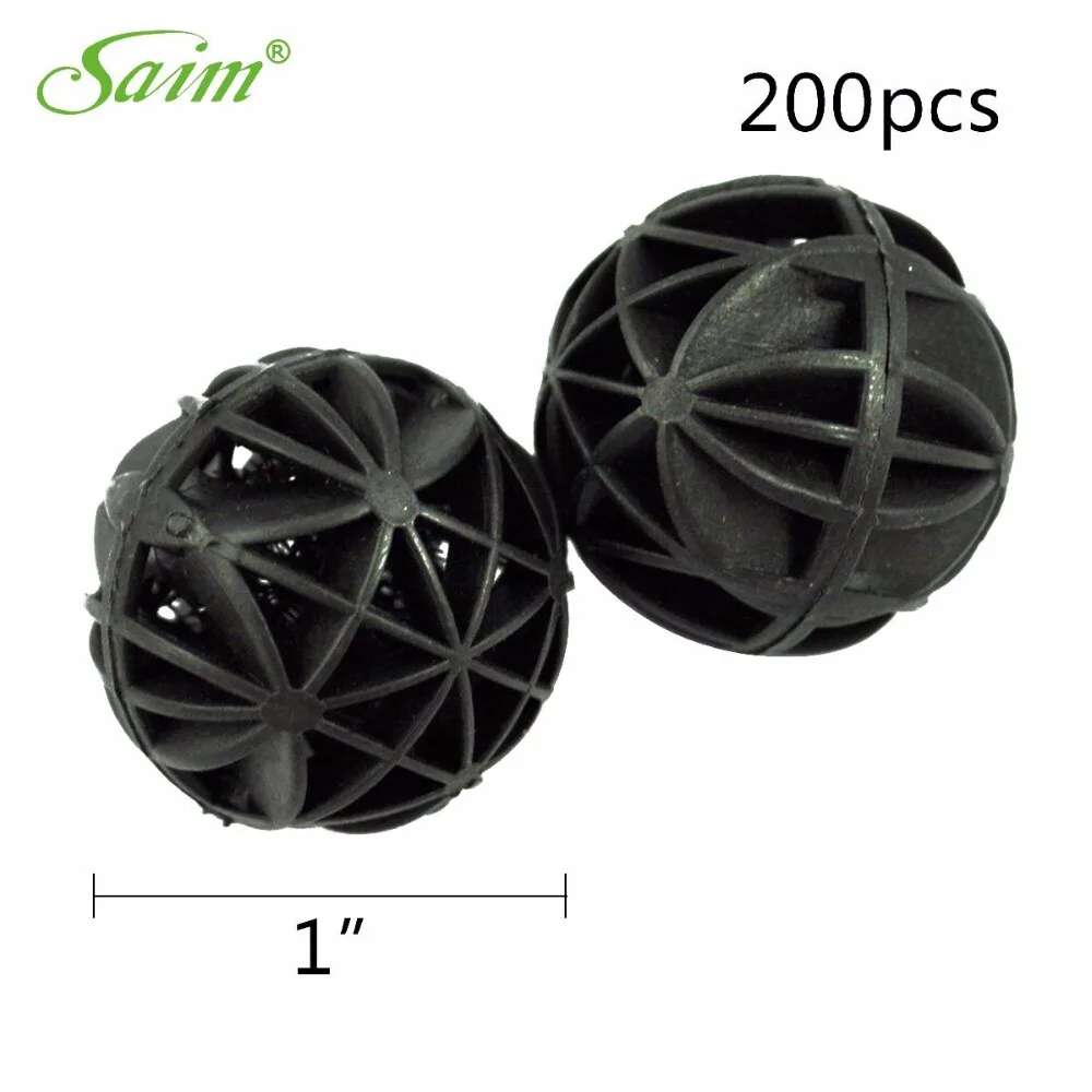 200pc 1" Saim Black Aquarium Fish Tank Filter Bio-balls Filtration Media For Aquarium Pond Reef Water Filter Air Pump Accessory
200pc 1" Saim Black Aquarium Fish Tank Filter Bio-balls Filtration Media For Aquarium Pond Reef Water Filter Air Pump Accessory