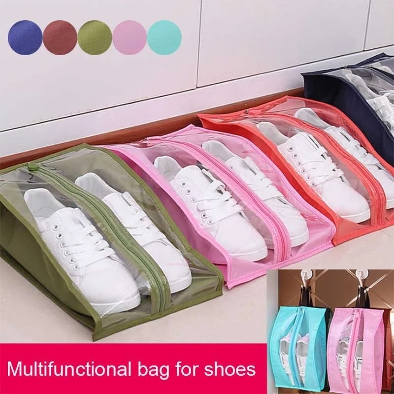 PVC Shoes Storage Bag Travel Items Portable Organizer Waterproof Dustproof Save Space Hanger Home Decor
PVC Shoes Storage Bag Travel Items Portable Organizer Waterproof Dustproof Save Space Hanger Home Decor