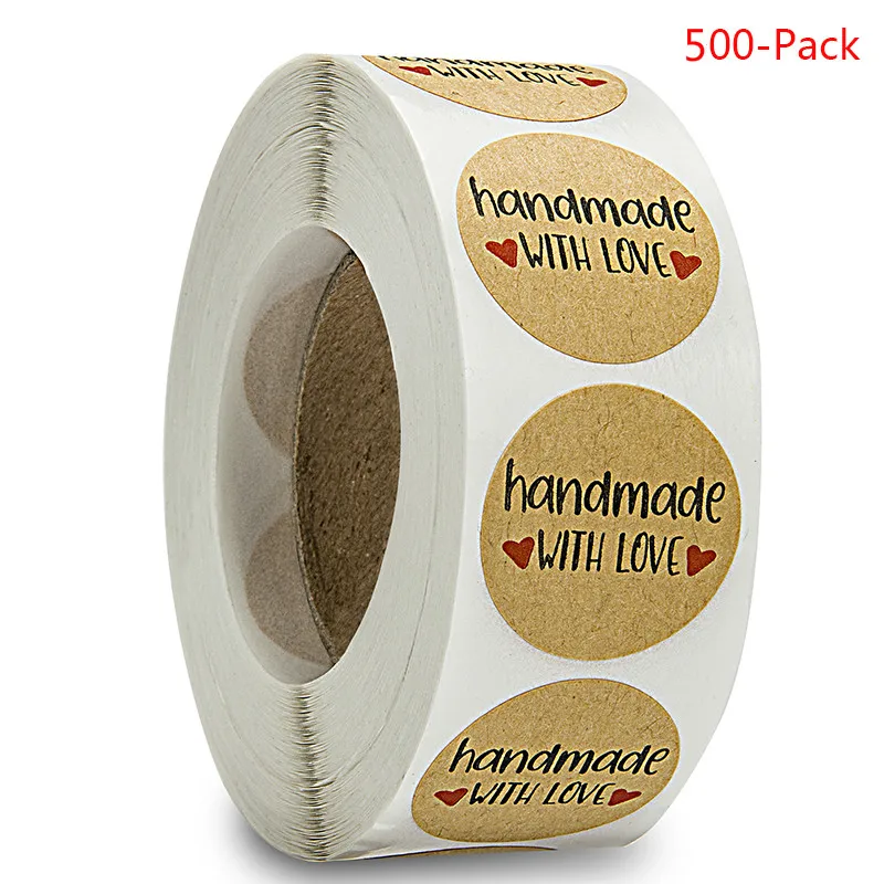 500pcs Thank You Stickers wedding-decoration Handmade with Love Labels Brown Round Kraft DIY Labels Adhesive Label
500pcs Thank You Stickers wedding-decoration Handmade with Love Labels Brown Round Kraft DIY Labels Adhesive Label