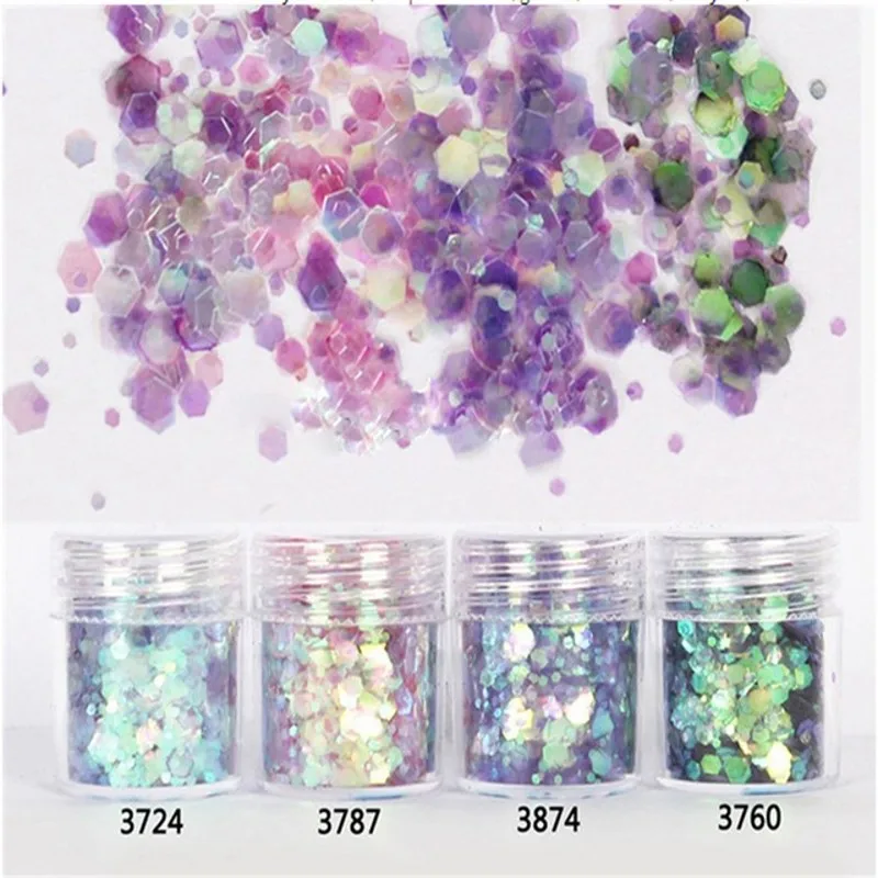10g/Box Unicorn Chunky Nail Glitter Sequins Gradient Purple Nail Confetti Powder Pallette Nail Decorations For Holiday
10g/Box Unicorn Chunky Nail Glitter Sequins Gradient Purple Nail Confetti Powder Pallette Nail Decorations For Holiday