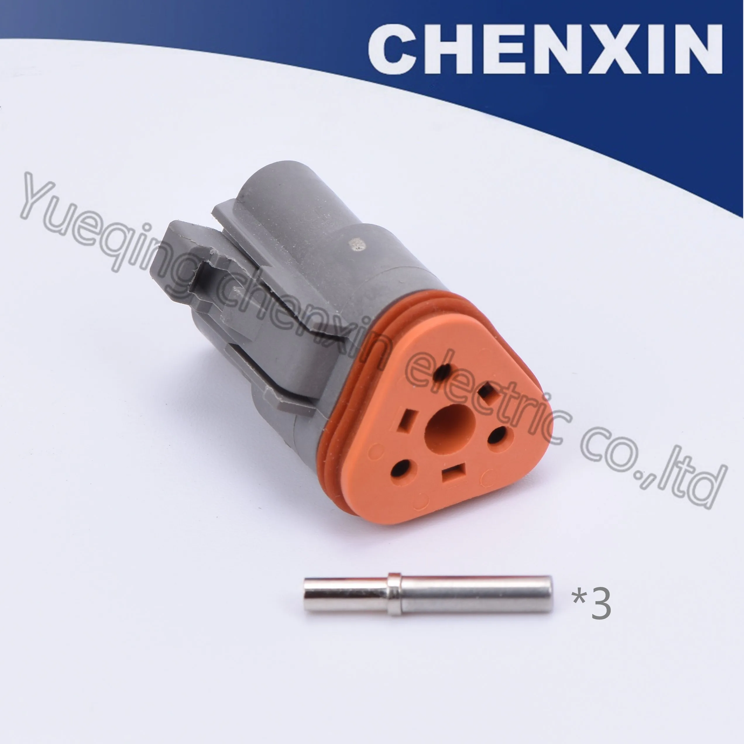 Gray 3 pin car waterproof auto connectors 1.6 female DT series With machined solid terminal DT06-3S
Gray 3 pin car waterproof auto connectors 1.6 female DT series With machined solid terminal DT06-3S