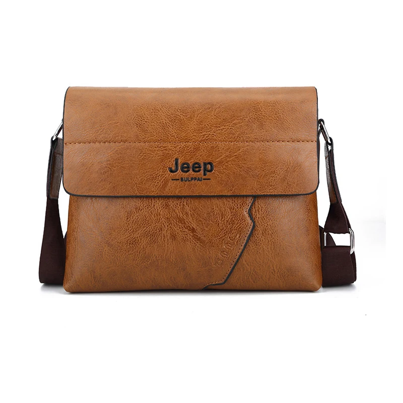 Лучшая покупка JEEP Sulppai Премиум PU кожаный мужской портфель бизнес повседневная