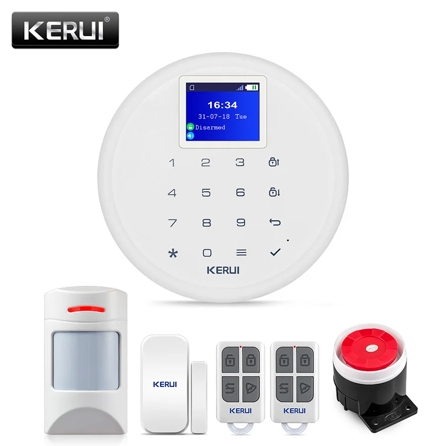 Новый KERUI W17 англо рус ES DE IT FR переключаемый GSM сигнализация Wi Fi Системы с анти pet PIR