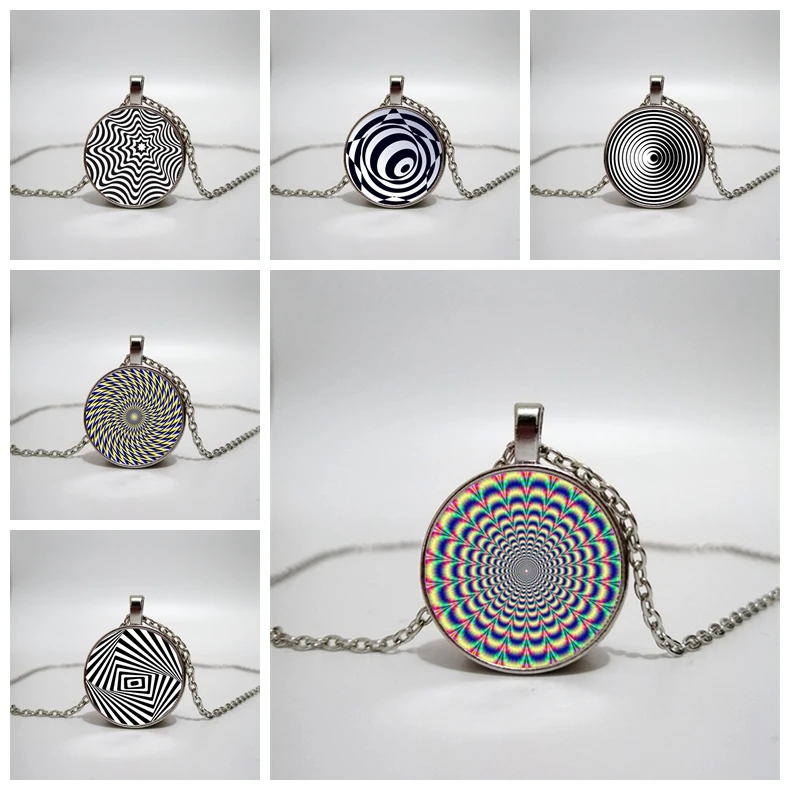 Оптический прозрачный стеклянный кулон ожерелье handmadecustomized фотографии на заказ