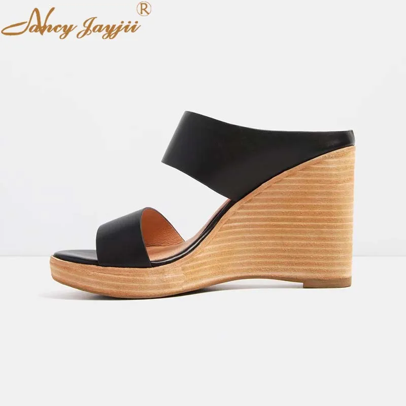 Nancyjayjii Women Slippers Female Adult Ladies Shoes Black Solid Super High Wedges heels Outside Novelty Fashion Elegent 2019
Nancyjayjii Women Slippers Female Adult Ladies Shoes Black Solid Super High Wedges heels Outside Novelty Fashion Elegent 2019