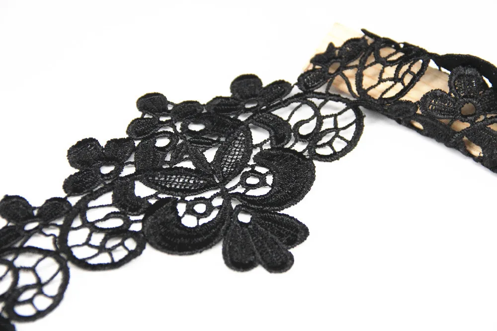 Black Embroidered Trim Lace Ribbon Trimming Scrapbooking Applique Motif Embellishment Sewing aviamentos for Costume 28yd/T1162
Black Embroidered Trim Lace Ribbon Trimming Scrapbooking Applique Motif Embellishment Sewing aviamentos for Costume 28yd/T1162