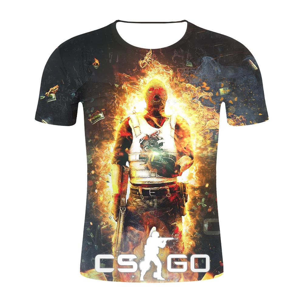 CS GO Gamer футболка 2019 наивысшего качества брендовая одежда забавная 3D Футболка