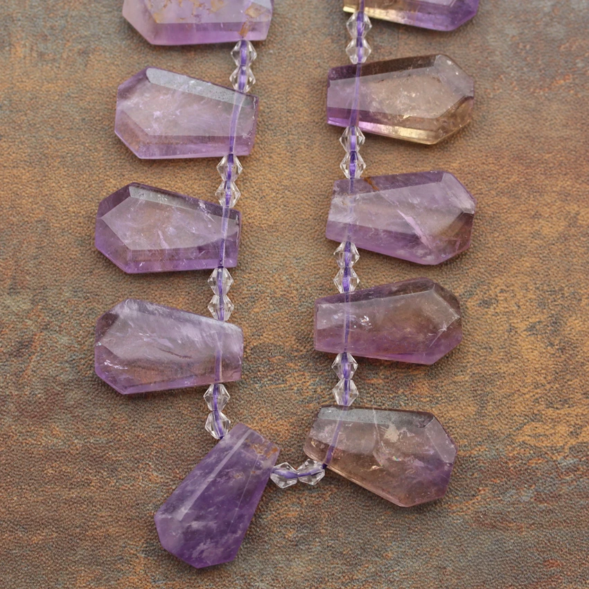 Approx 18-19pcs/strand,Natural Amethysts Quartz Hexagonal Nugget Beads,Facted Purple Quartz Slice Beads Jewelry Charms SY-658
Approx 18-19pcs/strand,Natural Amethysts Quartz Hexagonal Nugget Beads,Facted Purple Quartz Slice Beads Jewelry Charms SY-658