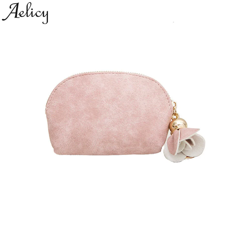 Aelicybags для женщин 2019 кожаный маленький кошелек на молнии девушек монет Дамская