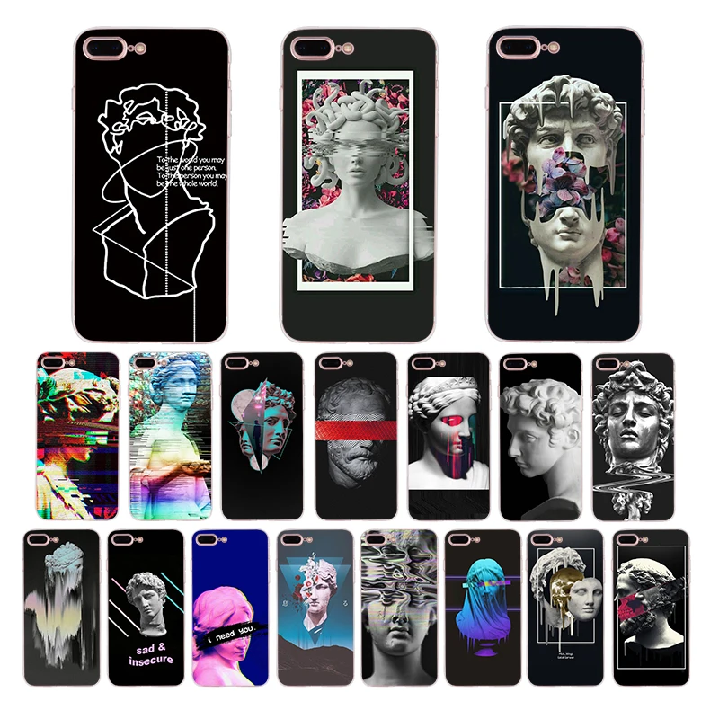 Art Printing Vintage Plaster Statue David silicone phone cover For iPhone case 7 8 6 6s plus X XS max XR 5 5S se soft TPU Funda
Art Printing Vintage Plaster Statue David silicone phone cover For iPhone case 7 8 6 6s plus X XS max XR 5 5S se soft TPU Funda