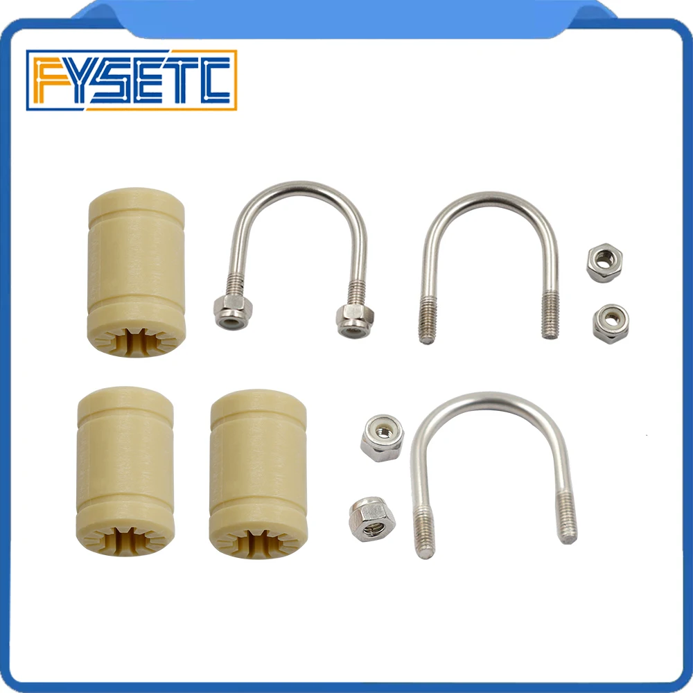 3Set Stainless Steel U-bolts +Substitutes RJMP 01-08 Plastic Bearings For Prusa i3 MK2 Prusa Rework Hephestos 3D Printer Upgrade
3Set Stainless Steel U-bolts +Substitutes RJMP 01-08 Plastic Bearings For Prusa i3 MK2 Prusa Rework Hephestos 3D Printer Upgrade