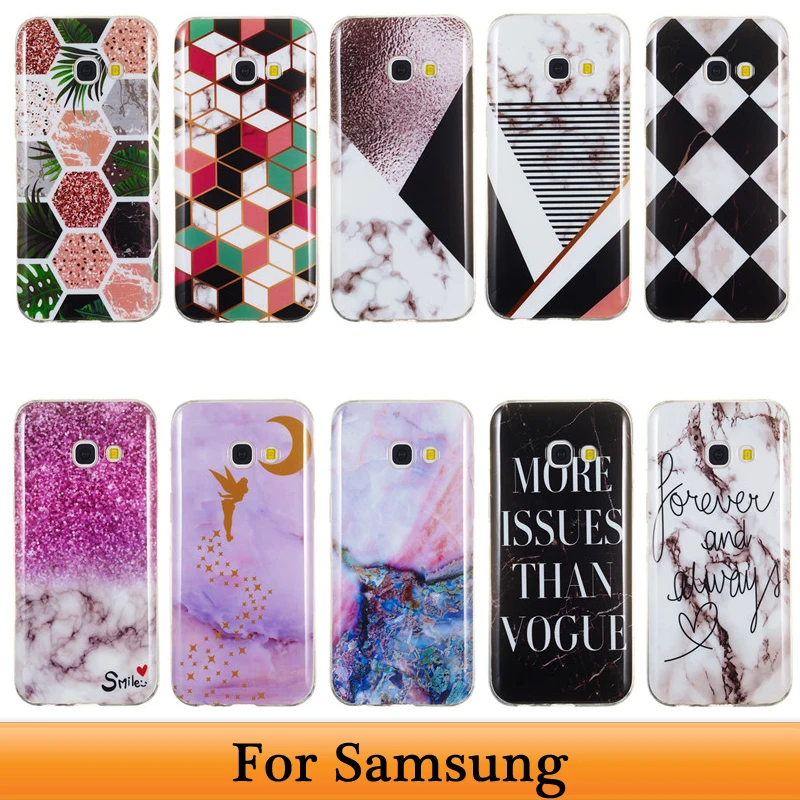 Роскошный Мраморный чехол для Samsung Galaxy A3 A5 J3 J5 J7 2017 Note 8 Note9 J330 J530 J730 SM J730FM