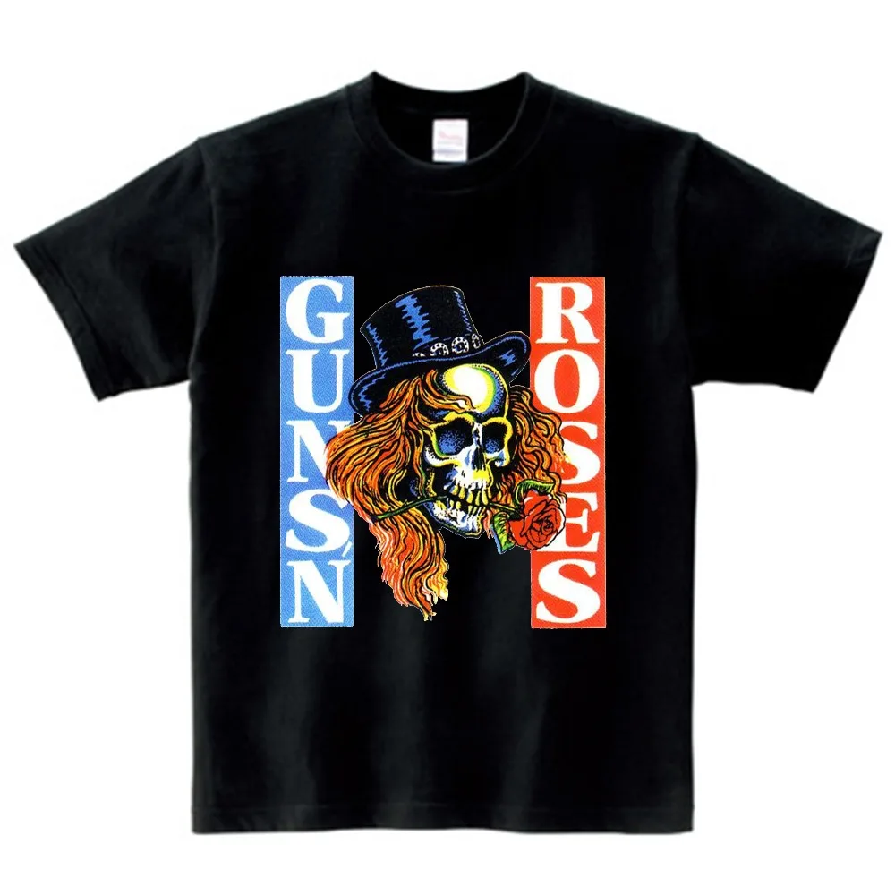От 3 до 9 лет детские футболки с принтом знаменитой рок группы Guns N Roses музыкальные