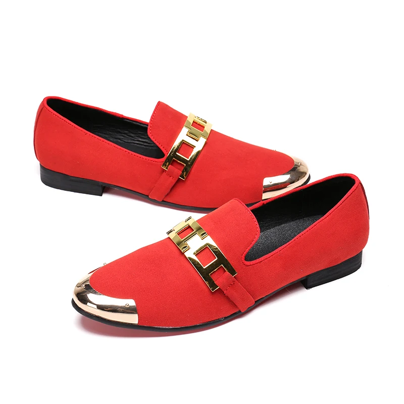 Driving Red Black Loafer Casual Shoes Wedding Dress Shoes Men Flats British Style Metal Espadrilles Customized Leather Shoes
Driving Red Black Loafer Casual Shoes Wedding Dress Shoes Men Flats British Style Metal Espadrilles Customized Leather Shoes