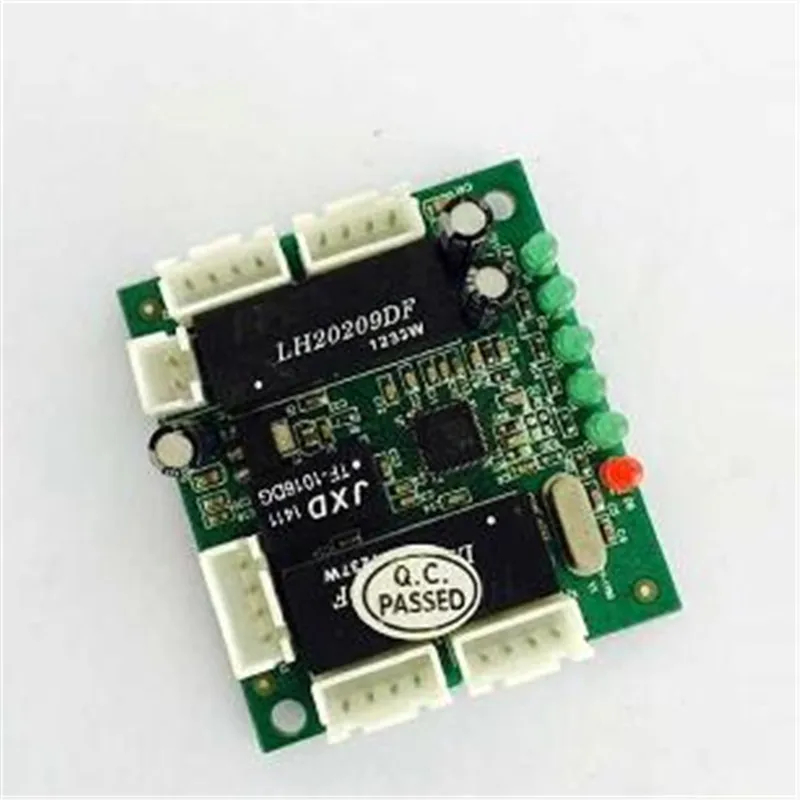 Коммутатор Ethernet 5 портов PBC PCBA мини дизайн коммутатор ethernet печатная плата для