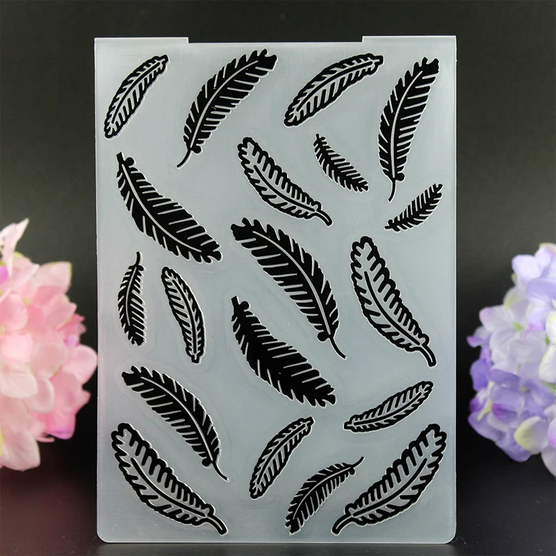 YLEF050 Feather Plastic Embossing Folder For Scrapbook Stencils DIY Photo Album Cards Making Decoration Template 10.5*14.5cm
YLEF050 Feather Plastic Embossing Folder For Scrapbook Stencils DIY Photo Album Cards Making Decoration Template 10.5*14.5cm