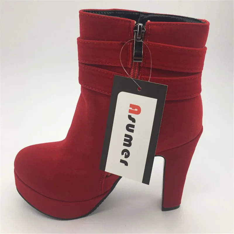 Asumer big size 33-43 hot sale autumn winter women boots thick high heels round toe platform restoring black buckle ankel boots
Asumer big size 33-43 hot sale autumn winter women boots thick high heels round toe platform restoring black buckle ankel boots