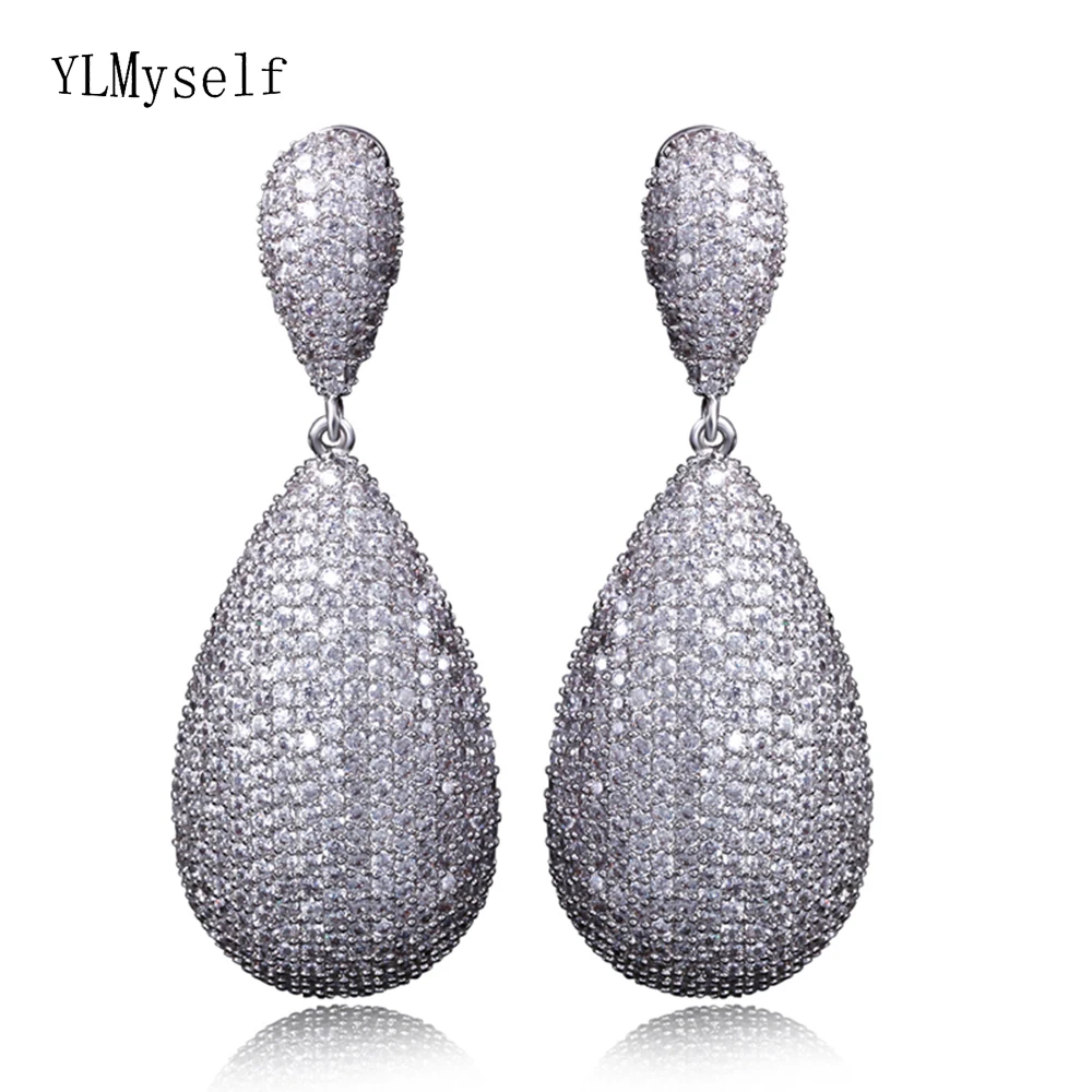 Long Water drop Dangle Earrings White Jewellery Rhodium plating Fast delivery Luxury Jewelry Women Drop earring
Long Water drop Dangle Earrings White Jewellery Rhodium plating Fast delivery Luxury Jewelry Women Drop earring