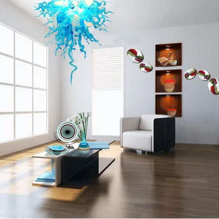 Brand New Modern LED Blown Glass Chandelier Blue Murano Lighting for Office Decor
Brand New Modern LED Blown Glass Chandelier Blue Murano Lighting for Office Decor