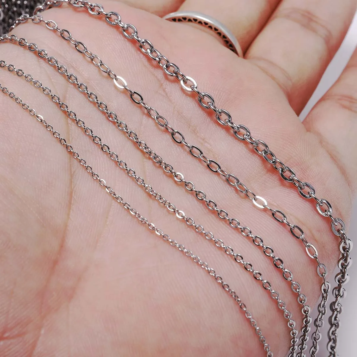 5M/Lot 1.2-3.0mm Stainless Steel Extending Chains Bulk Necklace Chains For DIY Jewelry Making Findings Supplies Accessories
5M/Lot 1.2-3.0mm Stainless Steel Extending Chains Bulk Necklace Chains For DIY Jewelry Making Findings Supplies Accessories