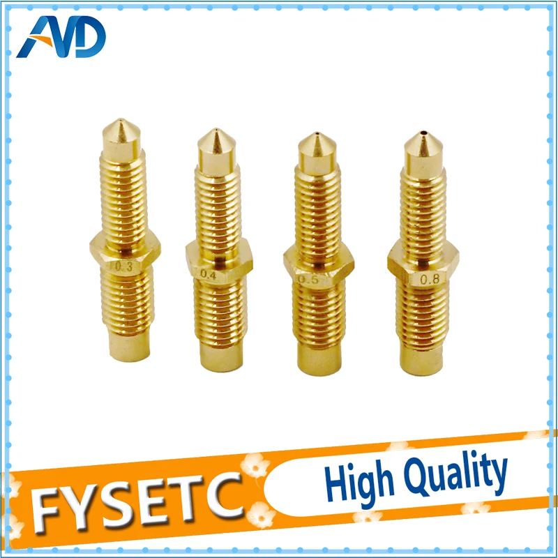 2pcs V6 0.3mm/0.4mm/0.5mm/0.8mm Integral Nozzle V6 Brass Nozzle Throat One V6 Nozzle Throat Siamese 3D Printer Accessories
2pcs V6 0.3mm/0.4mm/0.5mm/0.8mm Integral Nozzle V6 Brass Nozzle Throat One V6 Nozzle Throat Siamese 3D Printer Accessories