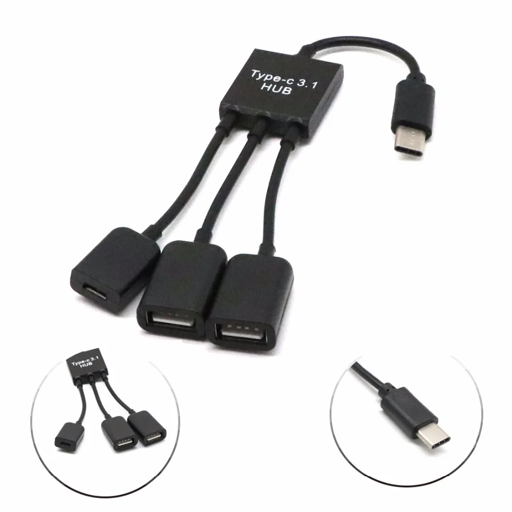 USB хаб с интерфейсом Thunderbolt 3 HDMI 1 дюйма для MacBook Samsung Galaxy S9/S8 Plus Huawei P20 Pro|USB-хабы| |