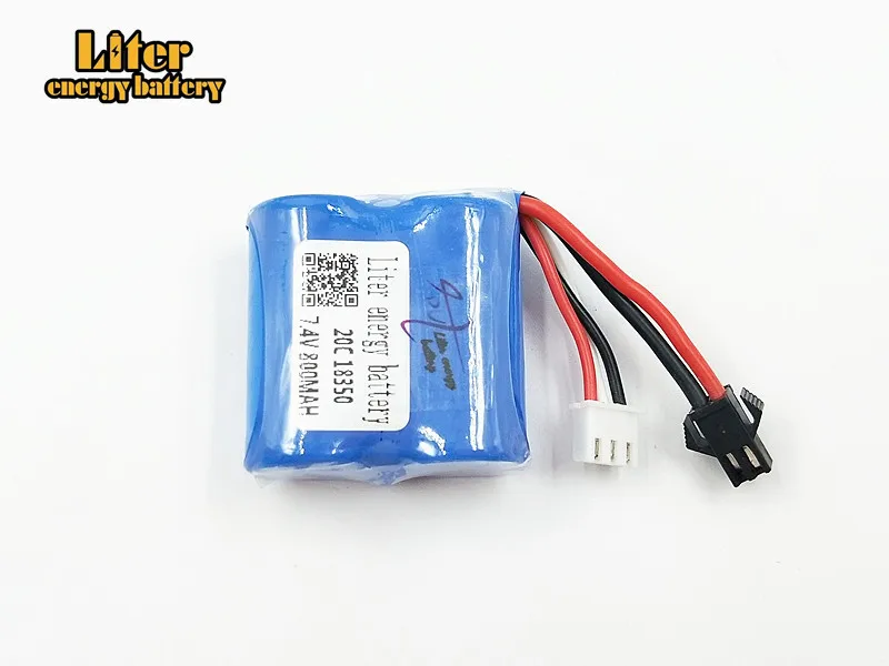 7 4 v 800mAh литий-ионный аккумулятор для H100 H102 Высокоскоростной RC лодка Li-Ion 18350 800MAH