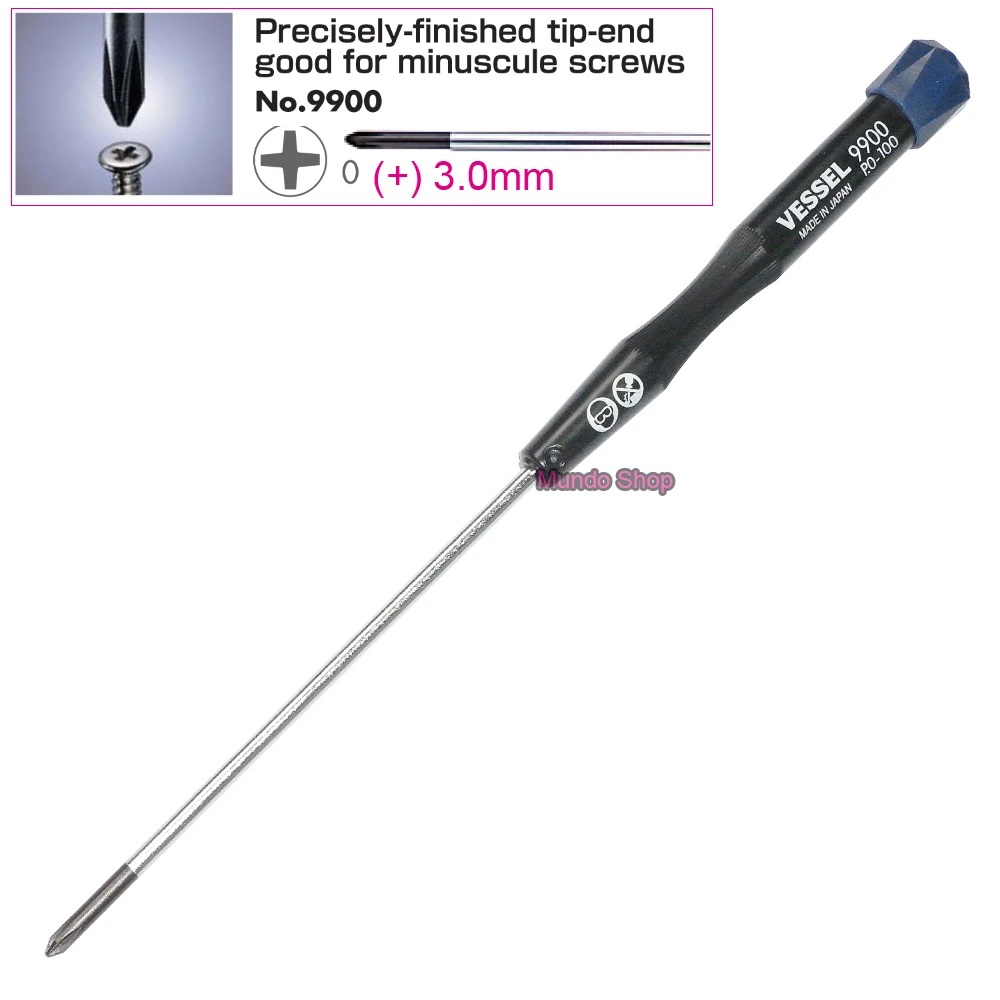 Brand VESSEL Micro Cross Point Tip Phillips Precision Screwdriver No.9900 for Samsung Laptop Notebook PC Maintenance Repair Tool
Brand VESSEL Micro Cross Point Tip Phillips Precision Screwdriver No.9900 for Samsung Laptop Notebook PC Maintenance Repair Tool