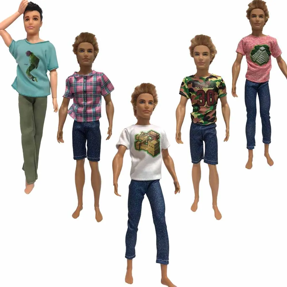 NK 5 Set Cute Kawaii Baby Toys Beautiful Casual Suits Clothes Tops Pants For Barbie Doll Boy Friend For Ken Doll Child Gift Toy
NK 5 Set Cute Kawaii Baby Toys Beautiful Casual Suits Clothes Tops Pants For Barbie Doll Boy Friend For Ken Doll Child Gift Toy