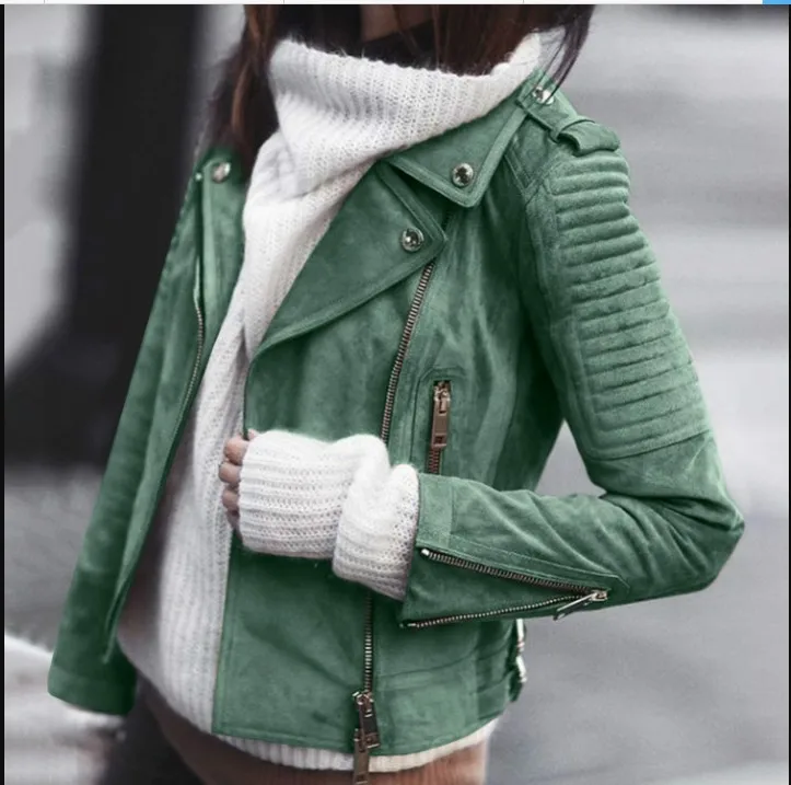 hot sale autumn and winter fashion turn-down collar sheath slim full woman jacket solid pockets zipper button female jacket
hot sale autumn and winter fashion turn-down collar sheath slim full woman jacket solid pockets zipper button female jacket