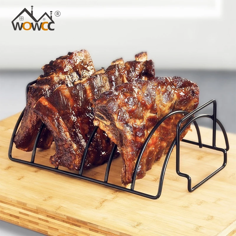 WOWCC Non-Stick Stainless Steel BBQ Tools Steak Holders Rack Grill Stand Roasting BBQ Rib Rack Kitchen Accessories
WOWCC Non-Stick Stainless Steel BBQ Tools Steak Holders Rack Grill Stand Roasting BBQ Rib Rack Kitchen Accessories