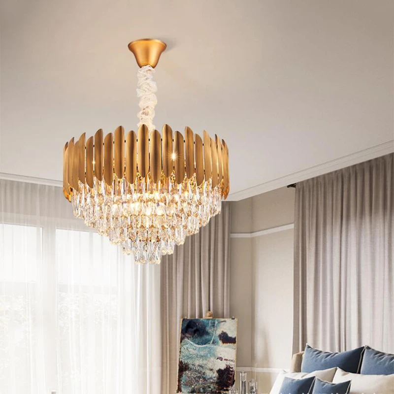Modern crystal chandelier lamp luxury living room lamp modern minimalist personality atmosphere restaurant bedroom lamps
Modern crystal chandelier lamp luxury living room lamp modern minimalist personality atmosphere restaurant bedroom lamps