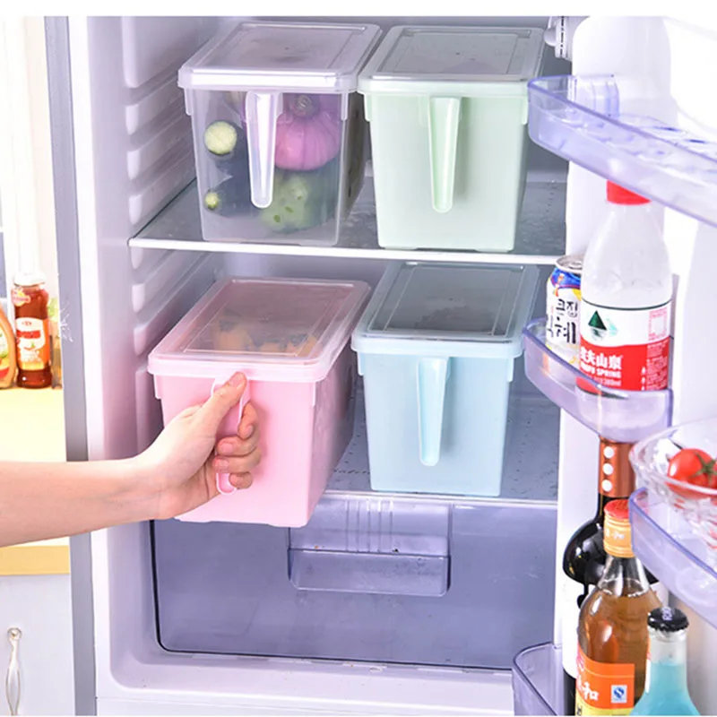 New PP Refrigerator Storage Box with Lid Handle Kitchen Container Vegetables Fruits Beans Organzier Transparent Storage Boxes
New PP Refrigerator Storage Box with Lid Handle Kitchen Container Vegetables Fruits Beans Organzier Transparent Storage Boxes