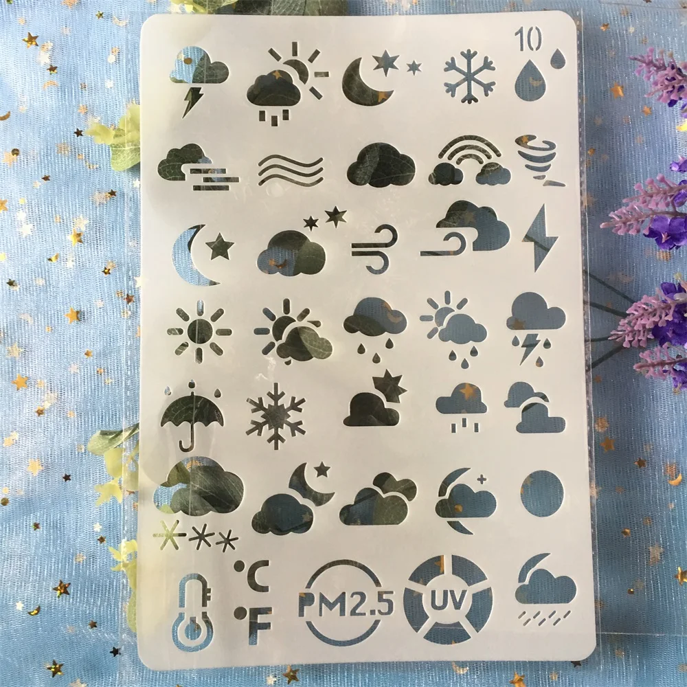 1Pcs 26cm Weather Cloud Sun DIY Craft Layering Stencils Painting Scrapbooking Stamping Embossing Album Paper Card Template
1Pcs 26cm Weather Cloud Sun DIY Craft Layering Stencils Painting Scrapbooking Stamping Embossing Album Paper Card Template