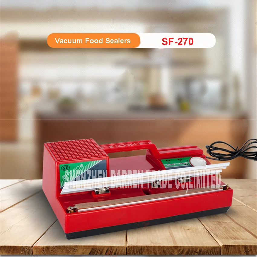 SF-270 220V Household Food Vacuum Sealer Packaging Machine Film Sealer Vacuum Packer 300W manual sealing machine
SF-270 220V Household Food Vacuum Sealer Packaging Machine Film Sealer Vacuum Packer 300W manual sealing machine