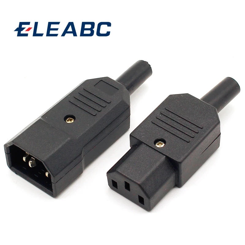 5 Pair New DIY 10A 250V Black IEC C13 C14 female male Plug Rewirable Power Connector 3 pin AC Socket
5 Pair New DIY 10A 250V Black IEC C13 C14 female male Plug Rewirable Power Connector 3 pin AC Socket