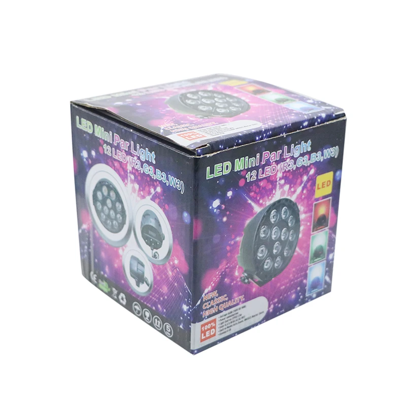 12W RGBW Led Stage Light 90V-240V Par Light With DMX512 Master Slave Flat DJ Equipments for Party Disco
12W RGBW Led Stage Light 90V-240V Par Light With DMX512 Master Slave Flat DJ Equipments for Party Disco