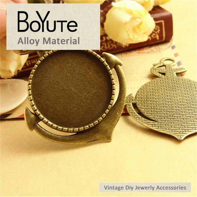 BoYuTe (30 Pieces/Lot) 25MM Cabochon Base Vintage Diy Jewelry Accessories Parts Antique Bronze Silver Plated Anchor Pendant
BoYuTe (30 Pieces/Lot) 25MM Cabochon Base Vintage Diy Jewelry Accessories Parts Antique Bronze Silver Plated Anchor Pendant