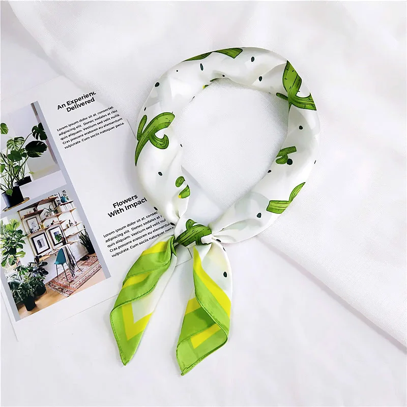 yishine 70cm New Silk Scarf Cactus Dots Printed Women Silky Shawl Satin Small Squares Bandana Head Bag Decor Scarves Headband
yishine 70cm New Silk Scarf Cactus Dots Printed Women Silky Shawl Satin Small Squares Bandana Head Bag Decor Scarves Headband