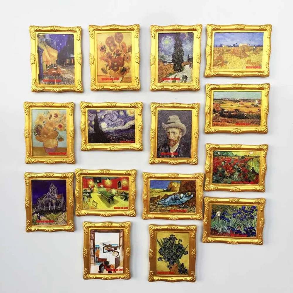 BABELEMI 15pcs Netherlands Van Gogh's Paintings Crafts Fridge Magnets Souvenir Refrigerator Magnetic Stickers Home Decoration
BABELEMI 15pcs Netherlands Van Gogh's Paintings Crafts Fridge Magnets Souvenir Refrigerator Magnetic Stickers Home Decoration