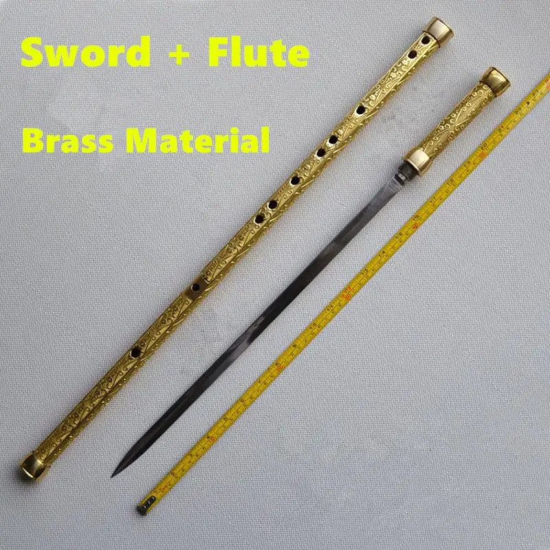 Brass Metal Flute + Sword C Key Tai Chi Bodybuilding Sword Flauta Martial Arts Sword Flute Transverse Flute Self-defense Weapon
Brass Metal Flute + Sword C Key Tai Chi Bodybuilding Sword Flauta Martial Arts Sword Flute Transverse Flute Self-defense Weapon